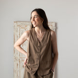 Yerse - 42220_025 - Chaleco de punto de algodón - Mujer