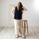 Yerse - 42220_055 - Chaleco de punto de algodón - Mujer
