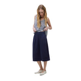 Yerse - 42223_055 - Falda midi de punto de algodón con cintura elástica y bolsillos - Mujer