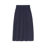 Yerse - 42223_055 - Falda midi de punto de algodón con cintura elástica y bolsillos - Mujer