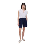 Yerse - 42322_055 - Shorts de algodón con bolsillos de plastrón y cintura ajustable - Mujer