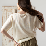 Yerse - 42505_002 - Jersey de manga corta 100% lana merino - Mujer