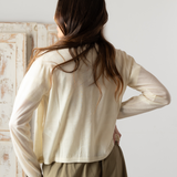 Yerse - 42505_002 - Jersey de manga corta 100% lana merino - Mujer