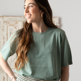 Yerse - 42505_017 - Jersey de manga corta 100% lana merino - Mujer