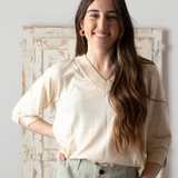 Yerse - 42509_003 - Jersey de manga corta con escote de pico - Mujer