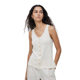 Yerse - 42510_003 - Top con botones y escote redondo - Mujer