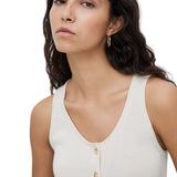 Yerse - 42510_003 - Top con botones y escote redondo - Mujer