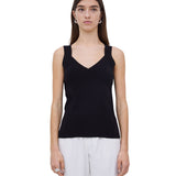 Yerse - 42516_037 Top de tirantes anchos con escote de pico - Mujer