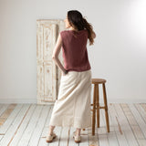 Yerse - 42525_068 - Chaleco de punto mezcla de algodón y lino - Mujer