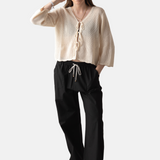 Yerse- 42529_003 - Cárdigan de crochet 100% algodón - Mujer