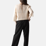 Yerse- 42529_003 - Cárdigan de crochet 100% algodón - Mujer