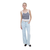 Top Tirantes Escote Pico Blanco y Azul | Konestilochic