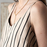 Yerse - 42812_103 - Top de tirantes con escote de pico delantero y trasero 100% lyocell - Mujer