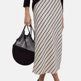 Yerse - 42813_103 - Falda midi recta con goma en la cintura 100% lyocell - Mujer