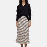 Yerse - 42813_103 - Falda midi recta con goma en la cintura 100% lyocell - Mujer