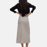 Yerse - 42813_103 - Falda midi recta con goma en la cintura 100% lyocell - Mujer