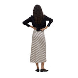 Yerse - 42813_103 - Falda midi recta con goma en la cintura 100% lyocell - Mujer