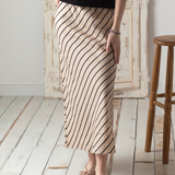 Yerse - 42813_103 - Falda midi recta con goma en la cintura 100% lyocell - Mujer