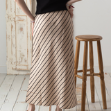 Yerse - 42813_103 - Falda midi recta con goma en la cintura 100% lyocell - Mujer