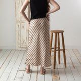 Yerse - 42813_103 - Falda midi recta con goma en la cintura 100% lyocell - Mujer