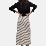 Yerse - 42813_103 - Falda midi recta con goma en la cintura 100% lyocell - Mujer