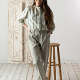 Yerse - 42816_017 - Pantalones rectos con cremallera y botones - Mujer