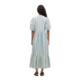 Yerse - 42822_217 - Vestido largo de algodón con escote mao y bolsillos - Mujer