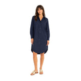 Yerse - 42836_055 - Vestido con cuello camisero de popelín 100% algodón - Mujer