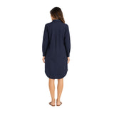 Yerse - 42836_055 - Vestido con cuello camisero de popelín 100% algodón - Mujer