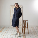 Yerse - 42836_055 - Vestido con cuello camisero de popelín 100% algodón - Mujer