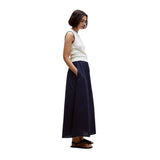 Yerse - 42837_055 - Falda con cintura elástica y bolsillos de popelín 100% algodón - Mujer