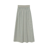 Yerse - 42844_217 - Falda midi con cintura elástica y bolsillos 100% algodón - Mujer