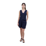 Yerse - 42853_055 - Shorts de lino con bolsillos - Mujer