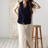 Yerse - 42866_002 - Falda vaquera midi con bolsillos - Mujer