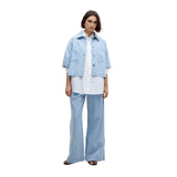 Yerse - 42868_051 - Chaqueta vaquera de manga corta mezcla de algodón y téncel - Mujer