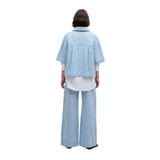 Yerse - 42868_051 - Chaqueta vaquera de manga corta mezcla de algodón y téncel - Mujer