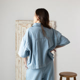 Yerse - 42868_051 - Chaqueta vaquera de manga corta mezcla de algodón y téncel - Mujer