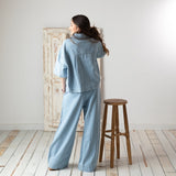 Yerse - 42868_051 - Chaqueta vaquera de manga corta mezcla de algodón y téncel - Mujer