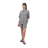 Yerse - 42870_125 - Camisa fluida de manga corta 100% viscosa EcoVero™ - Mujer