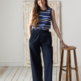 Yerse - 42874_055 - Pantalones balloon fit de popelín 100% algodón - Mujer