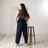 Yerse - 42874_055 - Pantalones balloon fit de popelín 100% algodón - Mujer