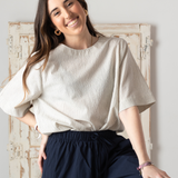 Yerse - 42874_055 - Pantalones balloon fit de popelín 100% algodón - Mujer