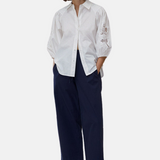 Yerse - 42874_055 - Pantalones balloon fit de popelín 100% algodón - Mujer