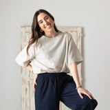 Yerse - 42877_202 - Camisa de manga corta con abertura posterior - Mujer