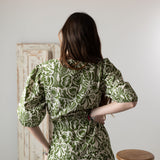Yerse - 42894_127 - Vestido largo con mangas abullonadas 100% algodón orgánico  - Mujer