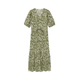 Yerse - 42894_127 - Vestido largo con mangas abullonadas 100% algodón orgánico  - Mujer