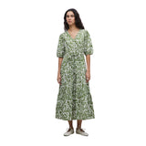 Yerse - 42894_127 - Vestido largo con mangas abullonadas 100% algodón orgánico  - Mujer