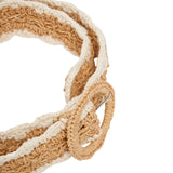 Yerse - 42933_105 - Cinturón de rafia con detalles de macramé (106 x 4 cm)