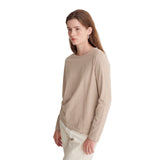 Yerse - 43109_206 – Camiseta de rayas de corte regular y manga larga 100% algodón orgánico - Mujer