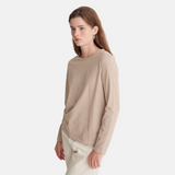 Yerse - 43109_206 – Camiseta de rayas de corte regular y manga larga 100% algodón orgánico - Mujer